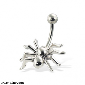 Spider belly button ring, spider tongue rings, spider belly jewelry, star belly button rings, infected belly piercing, versace belly rings