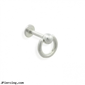 Steel door knocker labret, 14 ga, navel steel belly button, body piercing jewelry surgical steel, stainless steel cock ring, piercing door lip, cock ring man next door stories