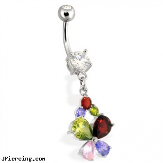 Steel Multi Colored CZ Butterfly, navel steel belly button, stainless steel cock ring, steel spike nipple shields, multiple body piercings and hiring, multiple piercing spiral earrings