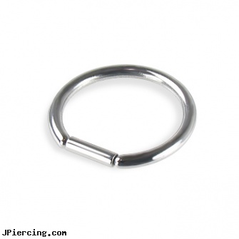 Straight segment ring, 14 ga, straight onyx plugs, straight pin nose rings, internally threaded straight barbells, captive segment cock rings, clit rings pics