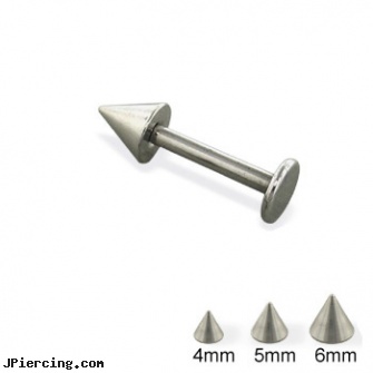 Titanium cone labret, 14 ga, titanium ear studs, titanium tongue rings, titanium labret, cone helix, silicone cock ring with balls