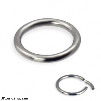 Titanium segment ring, 12 ga, titanium tongue rings, 29mm titanium barbell, titanium ear studs, captive segment cock rings, perils of belly button rings