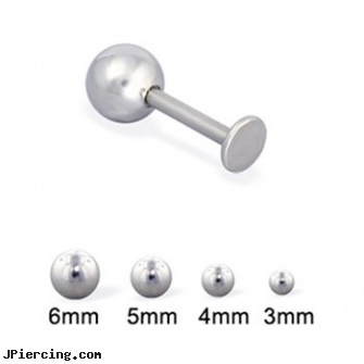 Titaniuml Labret, 16 Ga. Gauge (Thickness): 16