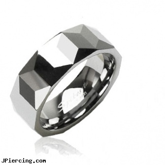 Tungsten prism ring, prism navel ring, how long before removing earrings after first ear piercing, 14 gauge belly button rings, tongue ring no pierce, new england piercing shops
