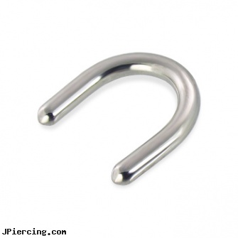 U Shape (For Septum, Nipple, Etc), 10 Ga, horseshoe shaped items, penis shapes, heart shaped belly button ring, septum piercing procedure, piercing septum