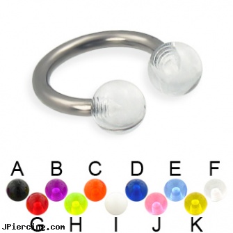 UV ball titanium circular barbell, 12 ga, basketball belly button ring, cock rings ball splitters, cock and ball ring, titanium barbell, titanium body jewelry