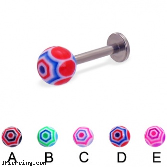 Web ball titanium labret, 14 ga, navel rings football, replacement balls for body jewellery, mm eyebrow balls, black line titanium body jewelry jewelry nipple, titanium tongue rings