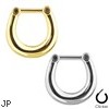 Plain Style Surgical Steel Septum Clicker Ring - 16G