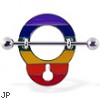 Rainbow handcuff nipple shield