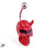 Red devil belly ring