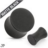 Saddle Plug Surgical Steel Solid Matte Black