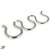 Septum Or Nipple Retainer, 12, 14, Or 16 Ga