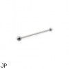 Single ball-cone long barbell (industrial barbell), 16 ga