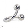 Spiral barbell, 10 ga