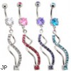 Spiral Dangle Belly ring