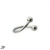 Spiral eyebrow ring, 16 ga