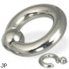 Spring ball captive bead ring, 2 ga