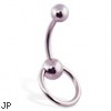 Stainless Steel Door Knocker Belly Ring