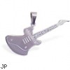 Stainless steel guitar pendant