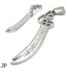 Stainless steel samarai sword pendant