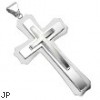 Stainless Steel Triple Cross Large Pendant