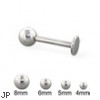 Steel ball labret, 14 ga