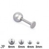 Steel ball labret, 16 ga