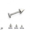 Steel cone labret, 14 ga