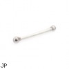 Sterling Silver Nose Bone With 1.3 Mm Ball, 20 Or 22 Ga