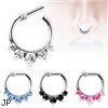 Surgical Steel Gemmed Princess Septum Clicker