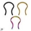 Surgical Steel Septum Ring Titanium Anodized
