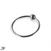 Titanium captive bead ring, 20 ga