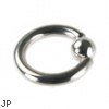 Titanium Captive Bead Ring, 8 Ga