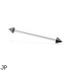 Titanium Cone Straight Barbell, 16 Ga