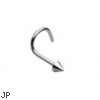 Titanium nose screw with 2mm cone, 18 ga