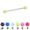 Tornado ball long barbell (industrial barbell), 14 ga