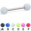 Tornado ball straight barbell, 14 ga