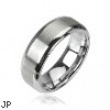 Tungsten carbine ring with matte finish