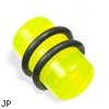 UV Acrylic Plug, Color:Light Green