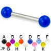 UV ball straight barbell, 12 ga