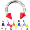 UV cone horseshoe ring, 12 ga