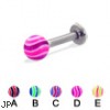 Wave ball labret, 12 ga