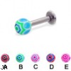 Web ball labret, 12 ga