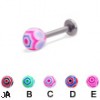 Web ball labret, 14 ga