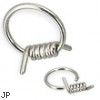 Wire captive bead ring, 14 ga