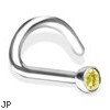 Yellow CZ Nose Screw